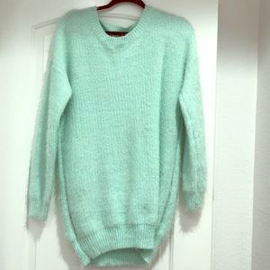 ShowPo super soft mint green sweater dress